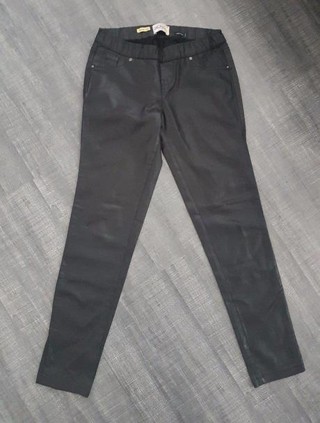 Metalické skinny nohavice, river island,xs