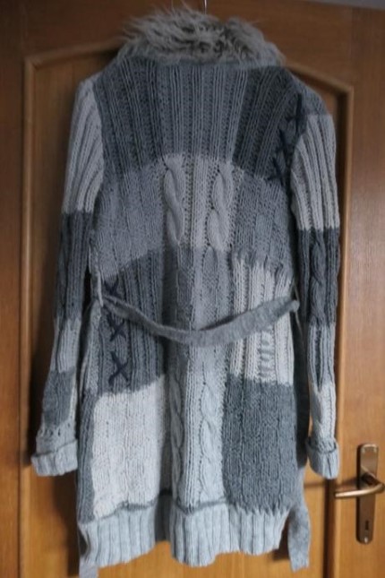 Desigual original krasny svetrovy kardigan s-l, desigual