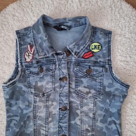 Pecková vestička, guga jeans,164
