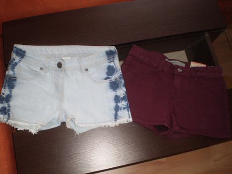 2x šortky cena spolu, c&a,158