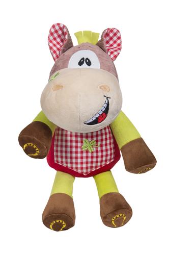 Baby ono plyšová hračka s hrkálkou koník, 