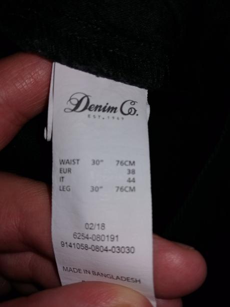 Čierne rifle, denim,30