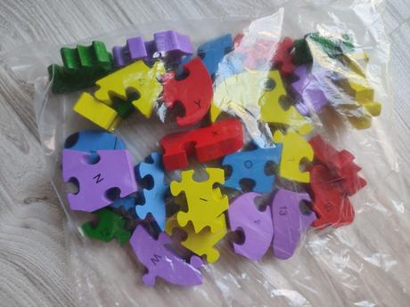 Drevená skladačka puzzle, 