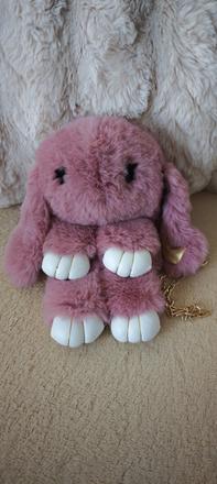 Plyšová kabelka/batoh - zajačik, 