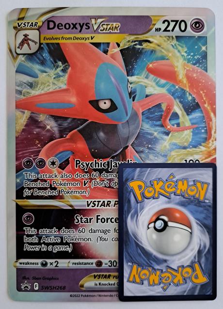 Pokémon jumbo karta deoxys vstar, 