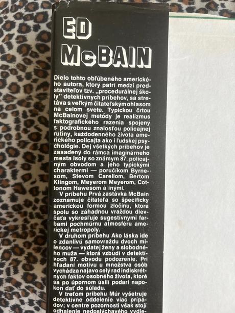 Prvá zastávka/ako láska/múr - ed mcbain, 