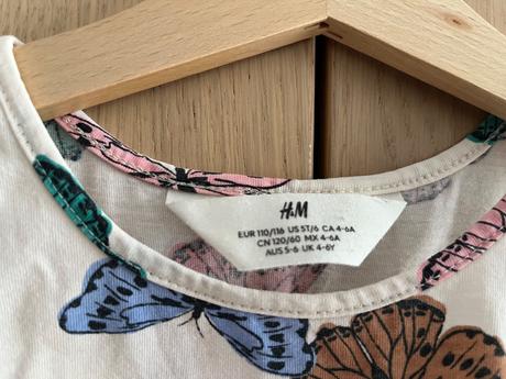 Šaty bez rukávov veľ.110/116, h&m,110
