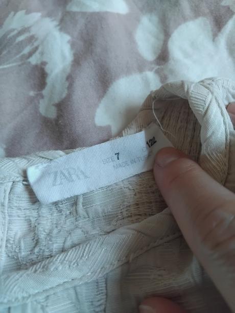 Krémové šaty zara 122, zara,122