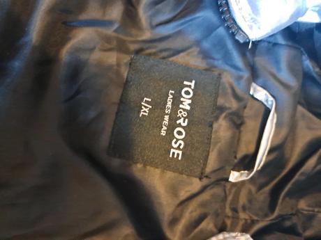 Strieborná prešívaná zimná bunda, l