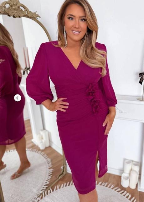 Nádherné baklažánove šaty xxl, xxl