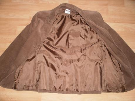1x oblečené menčestrové sako s/m, 36