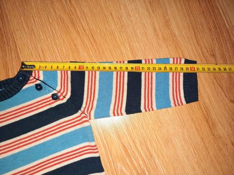 Prúžkovaný pulóver 74/80, h&m,80