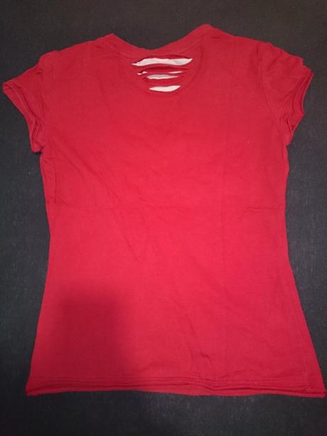Cervene tricko namornicky styl, s