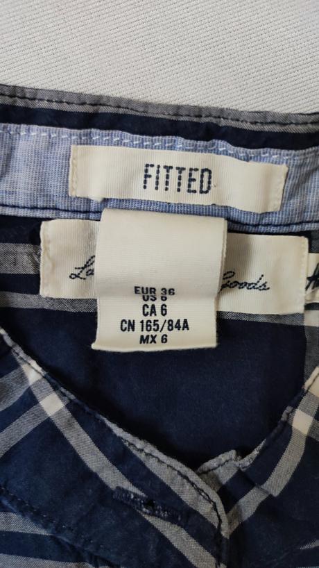 Bavlnená tenšia košeľa so stojačikom h&m, h&m,164