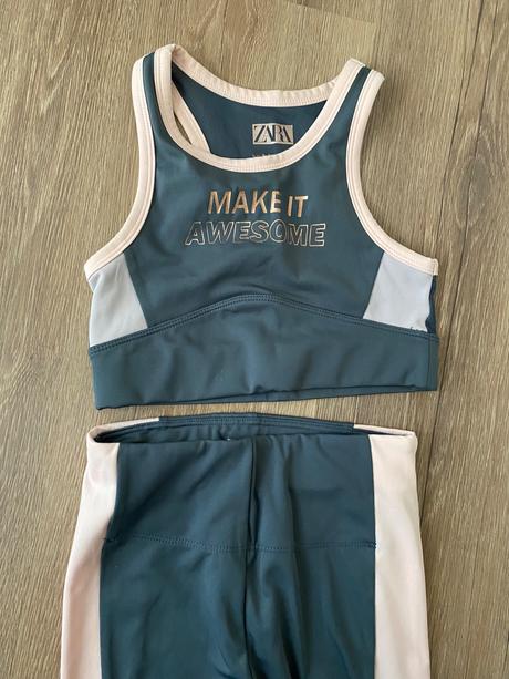 Športové leginy a top, zara,128