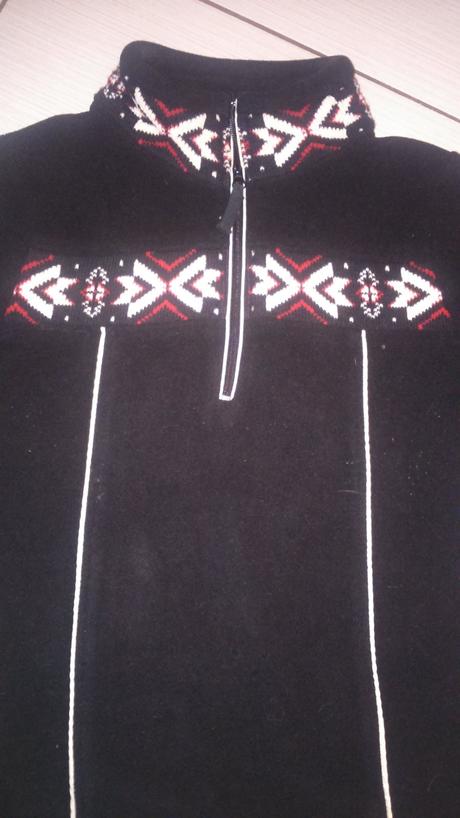 Flisova mikina zo zimným vzorom,s,xs gardamode, s