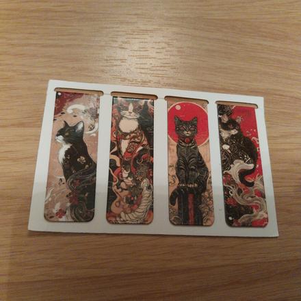 4ks magneticke zalozky macky, 