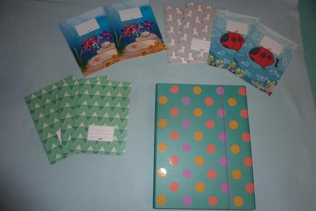 Veľké tvrdé dosky do školy + 9xzošity, 