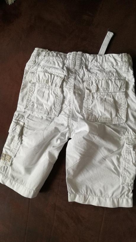 Kratke biele nohavice ham, h&m,110