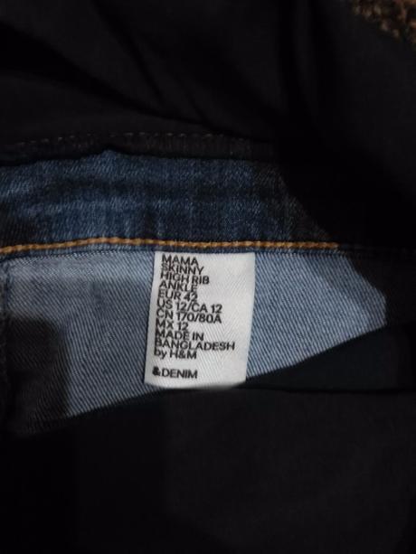 Tehotenské rifle, h&m,42