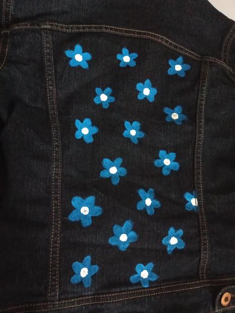 Ručne maľovaná rifľovka, terranova,xs