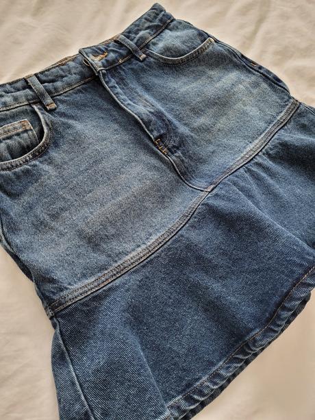 Riflová sukňa, mohito,s