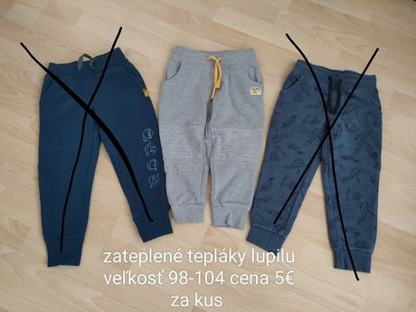 Zateplené tepláky, lupilu,98