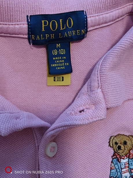 Ralph lauren bear originál dievčenské tričko 8-10, ralph lauren,140