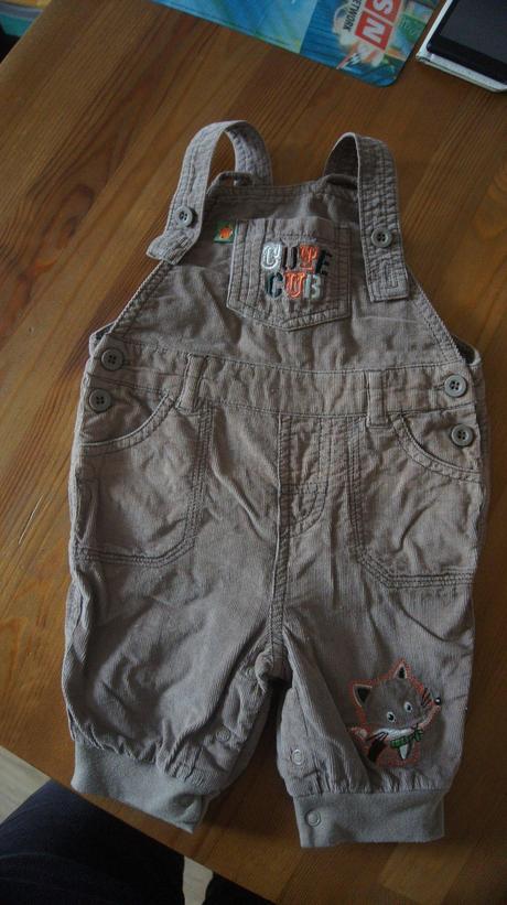 Menčestrové nohavice hnedé, f&f,68