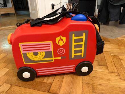 Detský cestovný kufor hasičské auto,