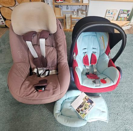 Maxi cosi vajicko + autosedacka + zakladna (2x), maxi cosi