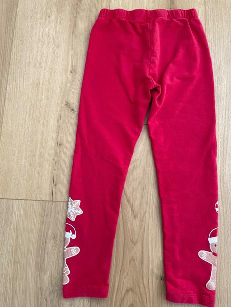 Vianočné zateplené legíny, little people,122