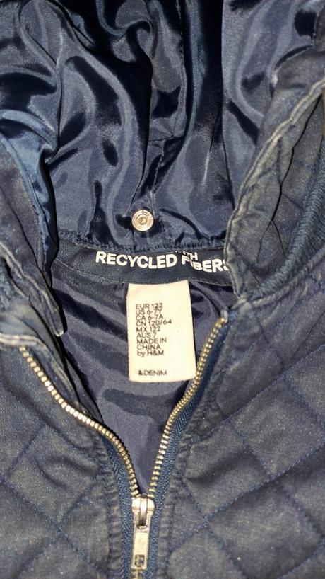 Prechodná bunda + džegínsy, h&m,122