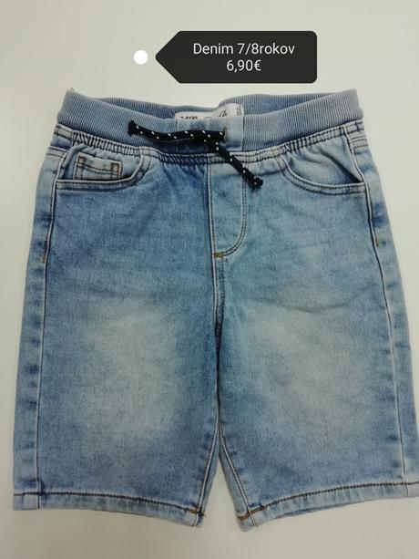 Bavlnené rifľové kraťasy, denim co,128