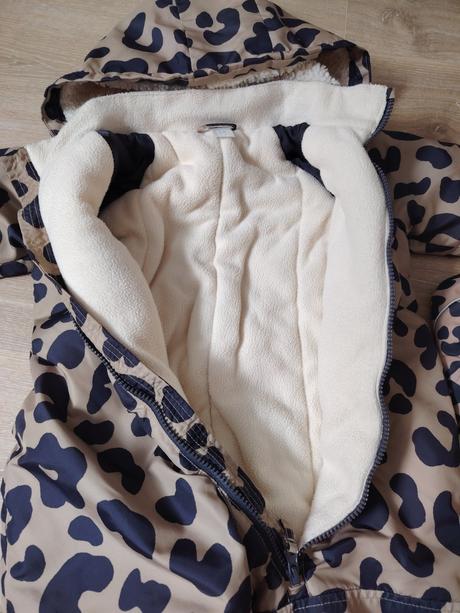 H&m zimný overal a rukavice s leo vzorom, h&m,92