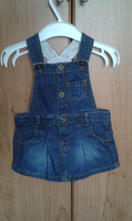 Riflová suknička na traky, f&f,68