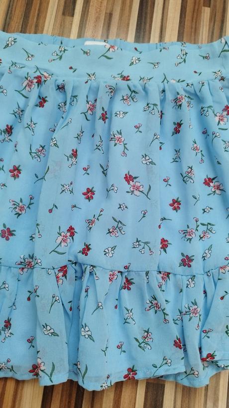 Modrá kvetinová sukňa 146, reserved,146