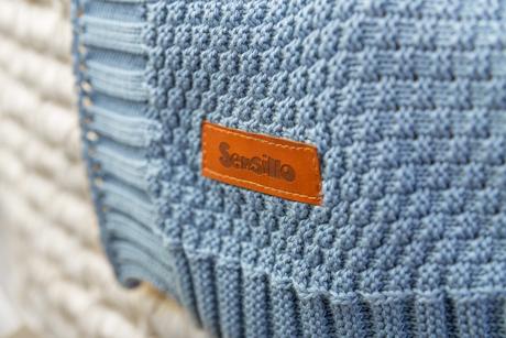 Sensillo bambusová deka s kapucňou modrá, 