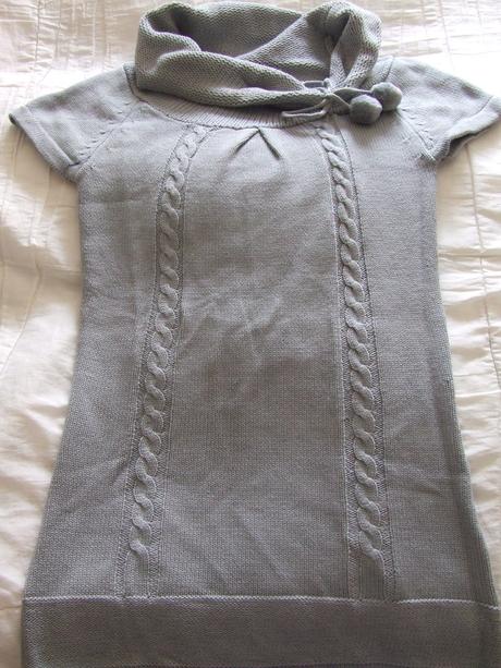 Šedé úpletové šatečky - nenosené, m