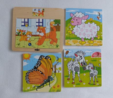 Drevené montessori hračky, 