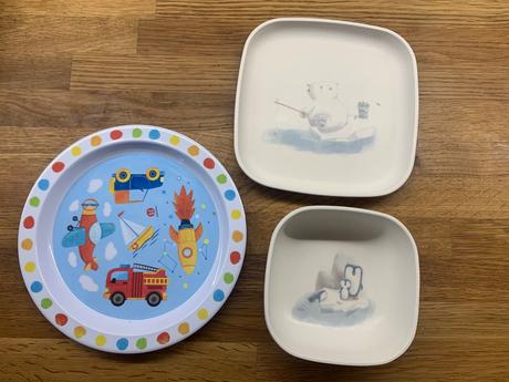 Little dutch bambusová miska a tanier,