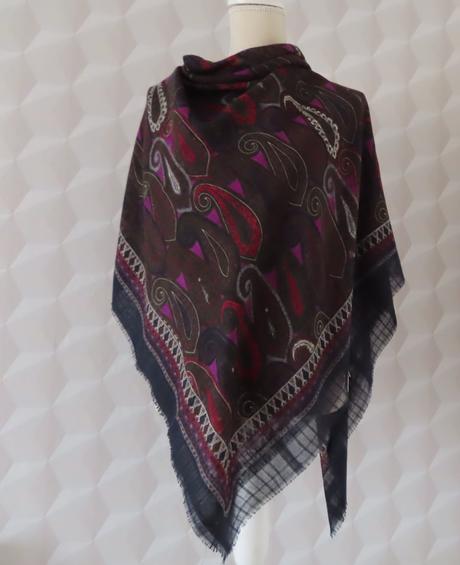 Veľká vzorovaná šatka do krku, xl