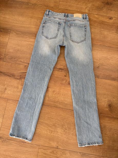 Rovné džínsy so stredne vysokým pásom, stradivarius,38