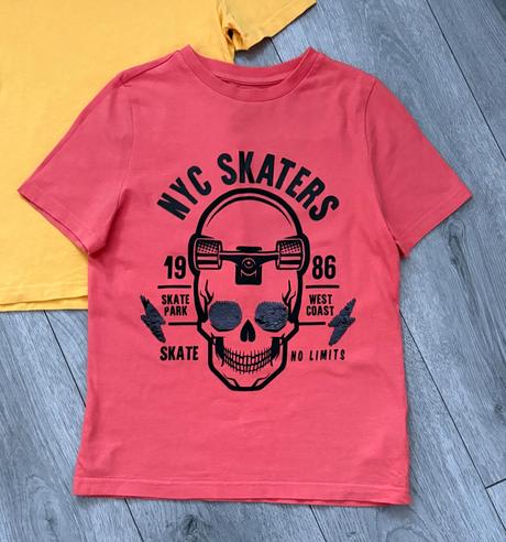 2x skate tričko veľ. 134, f&f,134