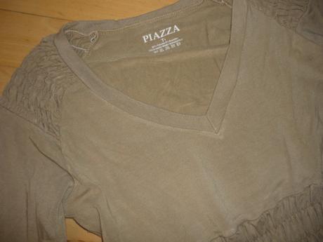 Elastické tričko s riasením zn. piazza, s
