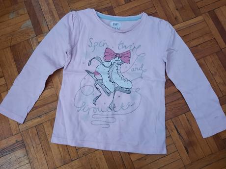 Dievčenské ružové tričko, f&f,98