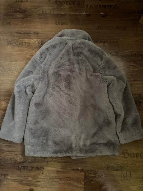 Sivý teddy kabátik new look, new look,xs