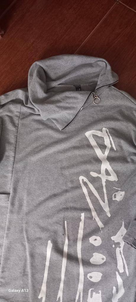 Predĺžená mikina, šaty pre moletky, 48