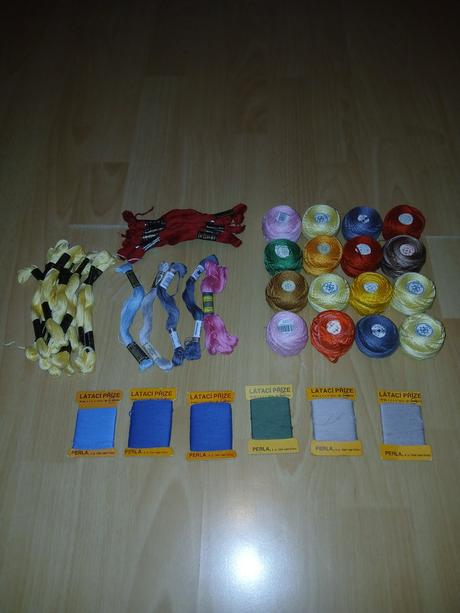 Drevená obruč na plátno a bavlnky, 