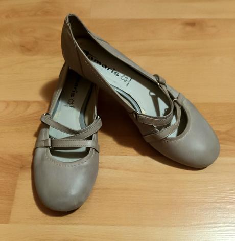 Kožené balerínky 38, tamaris,38